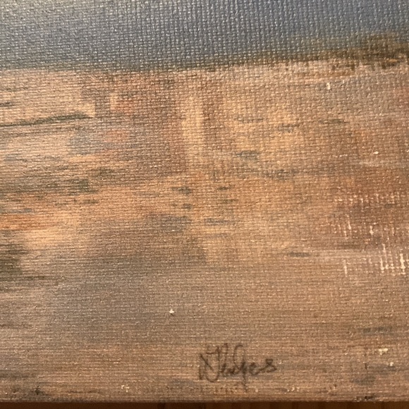 Beautiful beach scene, painting - Picture 3 of 3